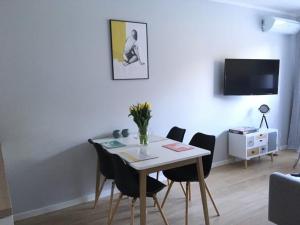Telewizja i/lub zestaw kina domowego w obiekcie Apartament Słoneczny Dwie Sosny