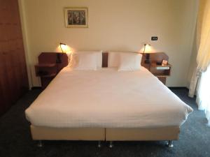 A bed or beds in a room at Hotel Ariston