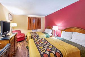 Krevet ili kreveti u jedinici u objektu Econo Lodge Utica