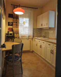 Dapur atau dapur kecil di Bellevue Apartment with AC & heating & terrace
