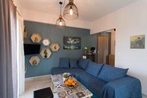 Χώρος καθιστικού στο Svourou Appartment