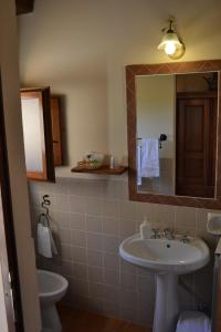 Koupelna v ubytování Agriturismo Collina Dei Fagiani
