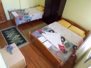 Кровать или кровати в номере izmir Tatil Evi Beach Resort Seferihisar