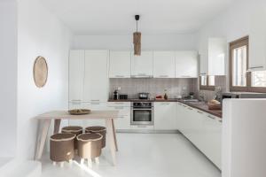 Kuchyň nebo kuchyňský kout v ubytování Amalgam Homes Paros