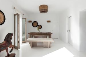 Posezení v ubytování Amalgam Homes Paros