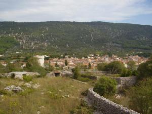 a view of a town from a hill at Cres in Cres