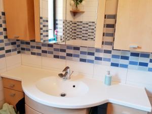 Koupelna v ubytování Luxury apartment Marin - Your summer paradise in Pomer, terrace, garden, summer kitchen with barbecue, near the beaches, Istria