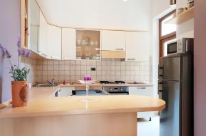Kuchyň nebo kuchyňský kout v ubytování Luxury apartment Marin - Your summer paradise in Pomer, terrace, garden, summer kitchen with barbecue, near the beaches, Istria