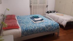 Cama o camas de una habitación en Ospitalità in Campagna