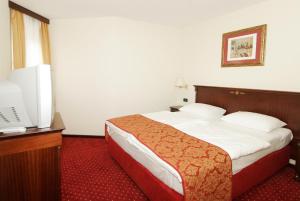 Ein Bett oder Betten in einem Zimmer der Unterkunft Hotel Meridijan