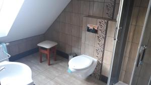 Kúpeľňa v ubytovaní Leśny Dworek - Apartamenty SUPER z TV i salonem kominkowym