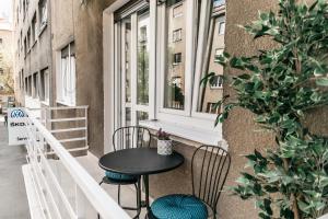 Balkón nebo terasa v ubytování Nu-Apartments