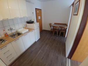 Kuchyň nebo kuchyňský kout v ubytování Apartmani Sali Seaview