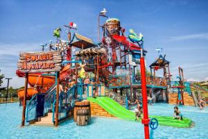 a water park with a large water slide at Villa Chiara in Vodice