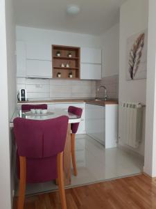 Kuchyň nebo kuchyňský kout v ubytování Tvoj Apartman