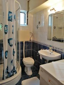 a bathroom with a toilet and a sink at Apartment Džoni in Split