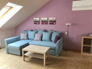 Posezení v ubytování Apartmany U Stareho Labe