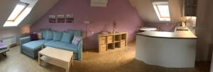 Posezení v ubytování Apartmany U Stareho Labe