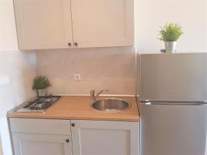 Kuchyň nebo kuchyňský kout v ubytování Lenka Apartments I