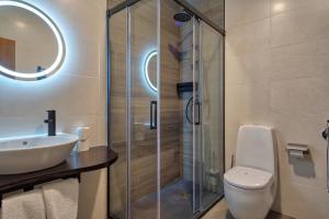 Koupelna v ubytování Alojamento Local - Miradouro do Castelo