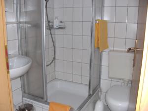 Koupelna v ubytování pension Helga
