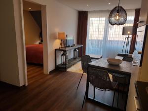 Kuchyň nebo kuchyňský kout v ubytování Badhotel Bruin