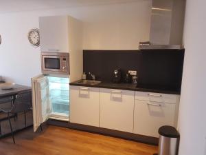 Kuchyň nebo kuchyňský kout v ubytování Badhotel Bruin