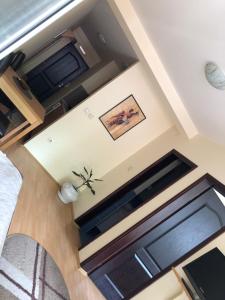 Kuchyň nebo kuchyňský kout v ubytování Apartmani Jovanovic