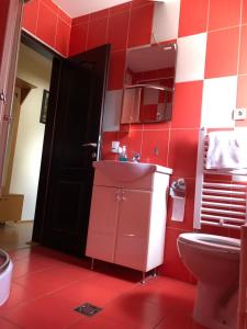 Koupelna v ubytování Apartmani Jovanovic