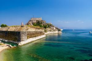 Beautiful Corfu City Apartment iz ptičje perspektive