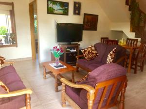 TV a/nebo společenská místnost v ubytování Mountain Lodge