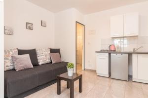 Kuchyň nebo kuchyňský kout v ubytování Apartments Rede