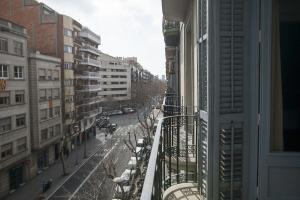 a view of a city street from a building at Tendency Sagrada Familia Luxury in Barcelona