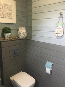 A bathroom at Houseboat Ślesin