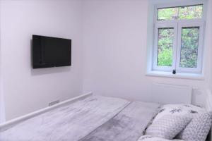 TV a/nebo společenská místnost v ubytování JM Apartments