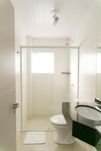 
A bathroom at Hotel Bergozza

