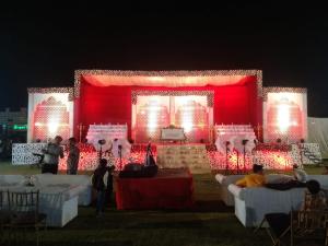 Posezení v ubytování Kukda Resort Chittorgarh