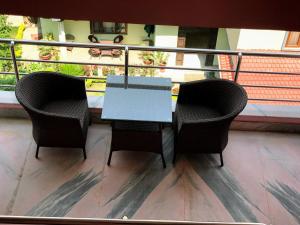 Rõdu või terrass majutusasutuses Kathmandu Garden Home