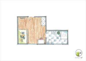 Pelan lantai bagi City Hotel ApartW3 - kostenlos parken