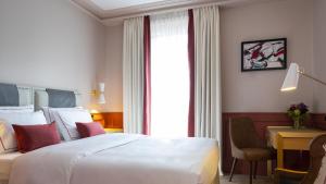 Cama ou camas em um quarto em Hôtel Longemalle