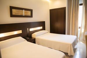 Postel nebo postele na pokoji v ubytování Hotel El Mesón