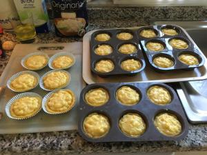 a bunch of muffins in muffin pans on a counter at Podere Il Mulino in Pieve di Santa Luce