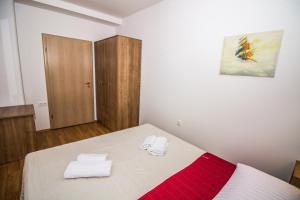 Postel nebo postele na pokoji v ubytování Apartments Magla with Terrace