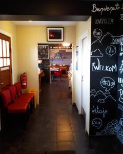 Χώρος καθιστικού στο Eldstó Art Café Guesthouse