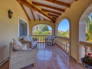 A balcony or terrace at Villa Villa Meena by Interhome