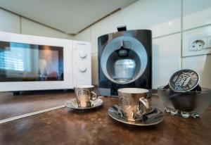 Příslušenství pro přípravu čaje a kávy v ubytování Dubrovnik Style Luxury Apartment