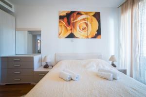 Postel nebo postele na pokoji v ubytování Dubrovnik Style Luxury Apartment