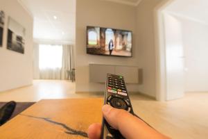 TV a/nebo společenská místnost v ubytování TT Aparthotel Neuhofen