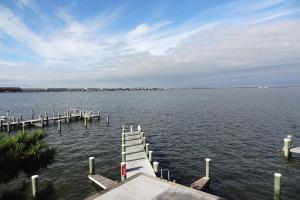 a dock on a large body of water at Thunder Island 7A in Ocean City