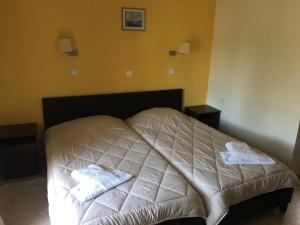 Postel nebo postele na pokoji v ubytování Pension Skala